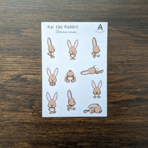 Rai the Rabbit Stickers