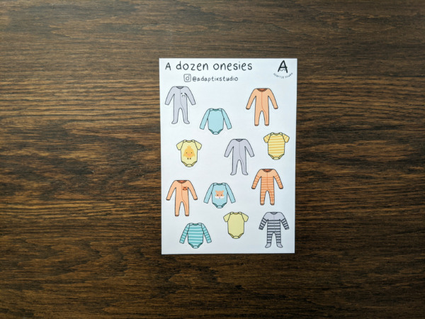 A Dozen Onesies stickers