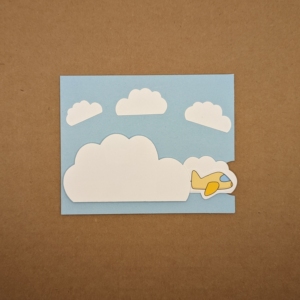 Plane Banner Pull Out Card